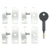 YALE 8K118 Casement Window Lock - 4 Pack WH 4 Locks + 1 Key Visi 2 YALE 8K118 Casement Window Lock - 4 Pack WH 4 Locks + 1 Key Visi -Lock Promotion Store 2276