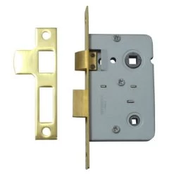 Legge 3751 Mortice Bathroom Lock 64mm PB Bagged
