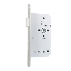 ASEC DIN Mortice Bathroom Lock 60mm SS Radius Boxed