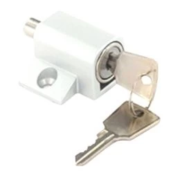 ASEC Patio Door & Window Lock Cylinder White