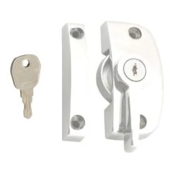 ASEC Window Pivot Lock White Locking With 8.5mm Keep