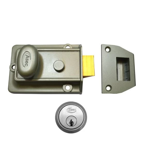 ASEC Traditional Non-Deadlocking Nightlatch 60mm GRN With SC Cylinder Boxed 3 ASEC Traditional Non-Deadlocking Nightlatch 60mm GRN With SC Cylinder Boxed