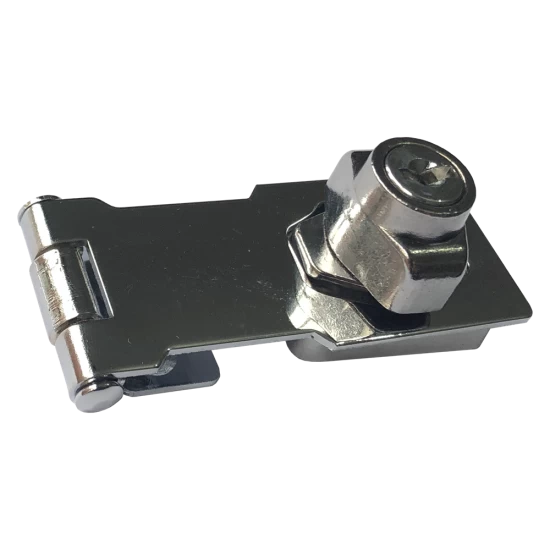 ASEC Lockable Hasp 75mm Chrome 3 ASEC Lockable Hasp 75mm Chrome