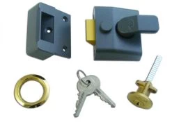 ASEC AS14 & AS18 Non-Deadlocking Nightlatch 40mm DMG Case - PB Cyl Visi