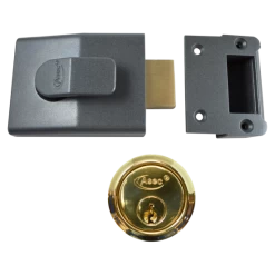 ASEC AS11 Deadbolt Nightlatch 60mm DMG Case With PB Cylinder Boxed