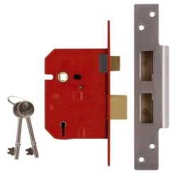 UNION 2234 5 Lever Sashlock 64mm SC KA Boxed