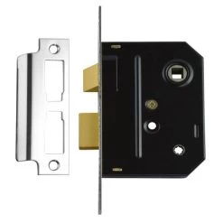 UNION 2294 Mortice Bathroom Lock 75mm CP Visi