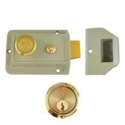 UNION 1022 Non-Deadlocking Nightlatch 60mm CG Case - PL Cyl Boxed