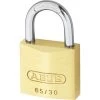 ABUS 65 Series Brass Open Shackle Padlock 30mm Quad Pack 65/30 Visi -Lock Promotion Store L19098
