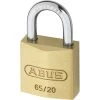 ABUS 65 Series Brass Open Shackle Padlock 20mm KA (6204) 65/20 Boxed -Lock Promotion Store L19134