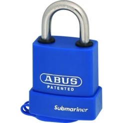 ABUS 83WPIB Series Marine Brass Open Stainless Steel Shackle Padlock 56.5mm KD 83WPIB/53 Visi