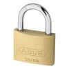 ABUS 55 Series Brass Open Shackle Padlock 58mm KD 55/60 Boxed -Lock Promotion Store L19525