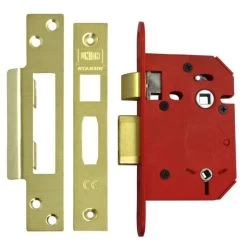 UNION J22WCS StrongBOLT Bathroom Lock 75mm PB Boxed