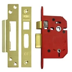 UNION J22WCS StrongBOLT Bathroom Lock 64mm PB Visi