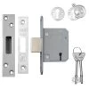 LEGGE Value BS 5 Lever Deadlock 64mm SS KD Boxed