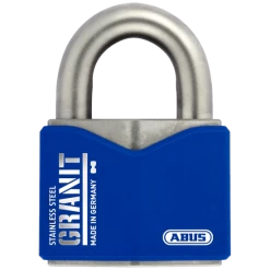ABUS 37ST Series Granit Solid Steel Open Shackle Padlock 62mm KD (SZP) 37ST/55 Visi