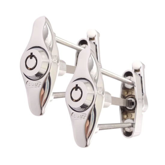 SASHSTOP Original Sash Stopper - Keyed Alike Pair Chrome 3 SASHSTOP Original Sash Stopper - Keyed Alike Pair Chrome