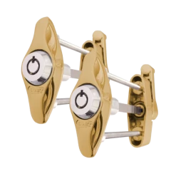 SASHSTOP Original Sash Stopper - Keyed Alike Pair Brass