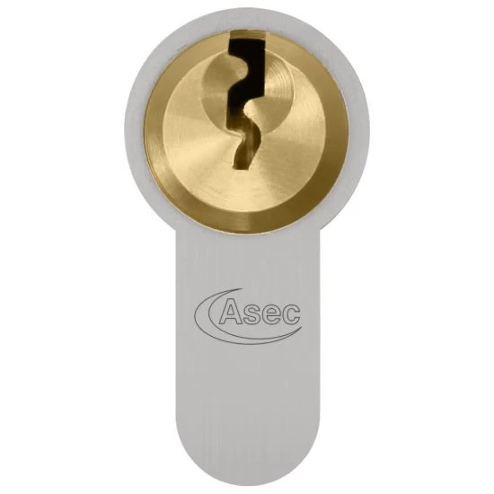ASEC Vital 6 Pin Half Euro Dual Finish Snap Resistant Cylinder 80mm (70/10) 3 ASEC Vital 6 Pin Half Euro Dual Finish Snap Resistant Cylinder 80mm (70/10)